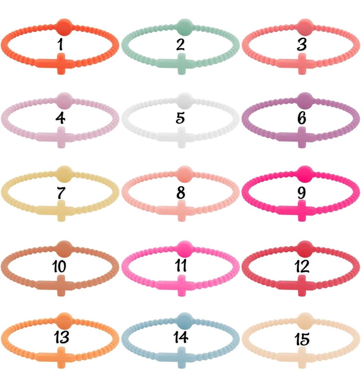 Silicone Cross Bracelet