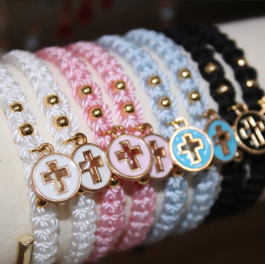 Cutout Cross Bracelet